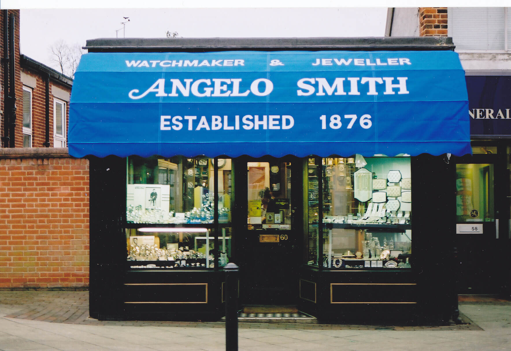 A small Angelo Smith shop front in Stowmarket